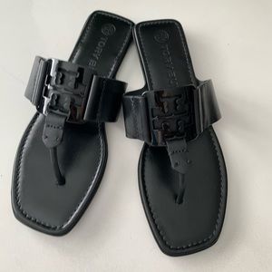 Tory Burch Georgia black sandals size 8